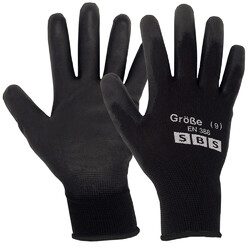 SBS® Arbeitshandschuhe Gr. 7/8/9/10/11 Nylonhandschuhe, Montagehandschuhe GartenWahlweise 12, 24, 36, 48, 60, 120 und 240 Paar