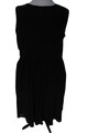Sheego Damen Kleid Schwarz Abendkleid Tunikakleid Chiffonkleid Übergröße 46