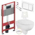 TECE Vorwandelement Geberit Renova Nr.1 WC spülrandlos Drückerplatte WC Sitz Set