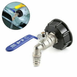 IBC Adapter mit 3/4" Auslaufhahn Regenwasser 1000 Liter Container Tank Indu P2Z7