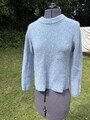 Quitte 100 % mongolisches Kaschmir Cropped Pullover Größe Small UK 8-10 sehr guter Zustand superweich!