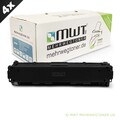 4x MWT ECO Patrone BLACK f�r HP Color LaserJet Managed Flow MFP M-880-zm