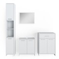 Badmöbel-Set Vicco Kiko 4 Teile, mit Hochschrank und Kommode