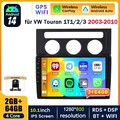 64G Android 14 Autoradio Carplay Bluetooth 5.0 RDS Kam für VW Touran 1T1 1T2 1T3