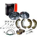 MAXGEAR Bremstrommel Bremsbacken Nachsteller Satz Hinten für FIESTA V MAZDA 2 DY