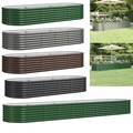 Metall Hochbeet Pflanzbeet Gemüsebeet Pflanzkasten Garten Stahl Beet Blumenbeet