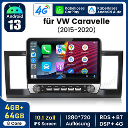 Autoradio Für VW Caravelle 2015- 2020 Carplay Android13 GPS Nav WIFI BT SWC 128G