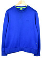 Hugo Boss Green Label Salbo1 Sweatshirt Herren M Einfarbig Blau Crew Pullover