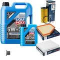 BOSCH Inspektionspaket 6 L Liqui Moly Longtime High Tech 5W-30 für BMW 1er F20