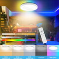 36W RGB LED Deckenleuchte Sternenhimmel rund Smart Deckenlampe Dimmbar mit FB
