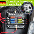 6-Weg Sicherungshalter 12V 32V KFZ Auto Sicherungskasten LKW Boot Sicher ATO
