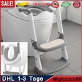 Toilettentrainer Toilettensitz Kissengriff mit Leiter WC Sitz mit Treppe Kinder