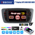 Carplay dab+ Autoradio 2+32G Android 13 GPS Kam MIK Für Seat Ibiza MK4 6J 09-13