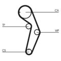 CONTINENTAL CTAM CT1048K1 Zahnriemensatz für MITSUBISHI