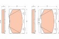 TRW GDB3498 Bremsbelagsatz, Scheibenbremse für HONDA Bremsanlage