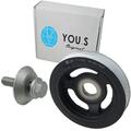 YOU.S Riemenscheibe+Schraube für CITROEN DS FIAT FORD MAZDA PEUGEOT SUZUKI VOLVO