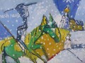 NIKITA KNIKTA Expressionismus Kunst Malerei Original Gemälde NACH HAUSE 2011