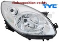 TYC 20-1401-26-2 Hauptscheinwerfer rechts Scheinwerfer Frontscheinwerfer 