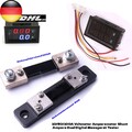 Digitales Voltmeter Amperemeter DC 0-100V 10A/50A/100A LED mit Shunt – Rot/Blau