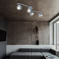 Deckenleuchte Spotleiste Spotlampe LED Strahler schwenkbar grau antik Metall