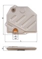 Hydraulikfilter Automatikgetriebe MAHLE HX 46 Filtereinsatz für MERCEDES W124 T1