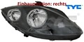 TYC 20-12747-15-2 Hauptscheinwerfer rechts Scheinwerfer Frontscheinwerfer 