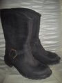 Timberland Earthkeepers Stoddard Boots Stiefel schwarz Leder Biker Gr 37 UK 4