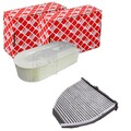 FEBI FILTER INSPEKTIONSPAKET passend für MERCEDES C E KLASSE W/S 204 W212 GLK