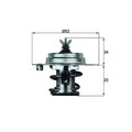 ORIGINAL® Mahle Thermostat, Kühlmittel für Ford TRANSIT Kasten TRANSIT Bus