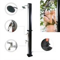 Solardusche Silber Gartendusche 20L Schwimmbaddusche Außendusche Regendusche