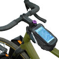 Fischer Oberrohrtasche mit Handy-Halterung Navi Fahrrad-Tasche Rahmentasche Case