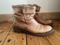 Shabbies Amsterdam Stiefelette Boots Cognac Hellbraun, Größe 39