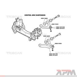 Triscan 8500 15578 Lenker Radaufhängung für Iveco Daily III