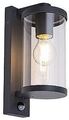 Anthrazit Durchsichtig Vintage Wandleuchte Leuchter Außenlampe 1x60W/E27 IP44
