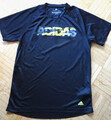 ADIDAS Funktionsshirt Kurzarm Gr.M schwarz gelb silbergrau CLIMALITE neu