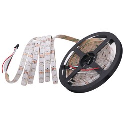 RGB WS2812B 30/60/144LED/m Streifen Stripe Lichtleiste Individuell Adressierbar