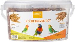 petifool Kolbenhirse rot 500g Ziervögel Vogelfutter 100% Natur - NEU OVP