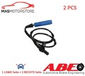 ABS SENSOR DREHZAHLFÜHLER PAAR VORNE HINTEN ABE CCZ1667ABE 2PCS I NEU
