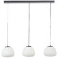 Brilliant Pendel Hänge Leuchte Lampe KAIZEN Metall Glas schwarz weiß 105x176cm