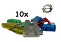 10x Autosicherungen Set Car KFZ Auto Sicherungen Flachsicherung 19mm 10A - 30A
