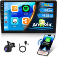 10.1" Android13 AUTORADIO mit Carplay GPS Navi Wifi Bluetooth USB 2DIN + Kamera