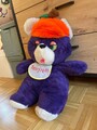 Tutti Frutti Bär Vintage 60cm Plüsch Stofftier Kuscheltier Lila Werbung 90s  80s