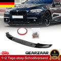 Front Spoiler Lippe Schwarz Glanz passend für BMW 5er F10 F11 Touring 10-17