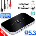 2-in-1 Bluetooth 5.3 Sender & Empfänger AUX RCA USB Wireless Adapter Auto TV PC