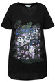 MIAMODA Damen große Größen T Shirt A Linie Leo Motiv Halbarm 834098