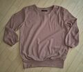 Edles knitterfreies PIAZZA ITALIA  Bluse Shirt S 34 36 doppellagig rosè