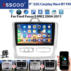 Für Ford Focus MK2 MK II 2004-2011 Autoradio Android 14 GPS Navi WIFI BT Kamera