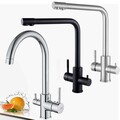 3-in-1 Küchenarmatur mit 3 Wege Wasserfilter Küche Wasserhahn Spültischarmatur 