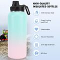 Edelstahl Trinkflasche 1L Wasserflasche BPA-Frei Thermosflasche Isolierflasche