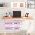 Schreibtischplatte Tischplatte Arbeitsplatte Holzplatte Massivholz Buche vidaXL